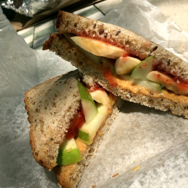The PB&J with banana and apple is a small and refreshing option on a nice summers day.
