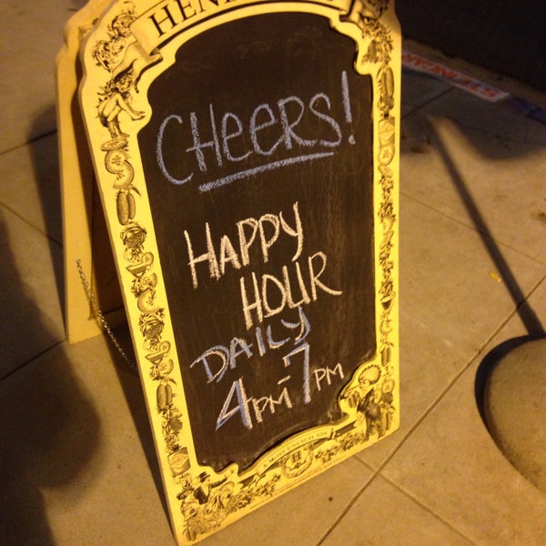 Here is their happy hour