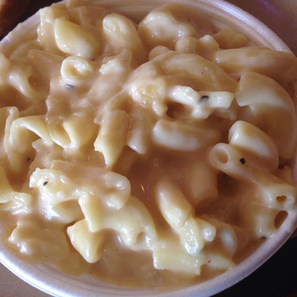 The macaroni and cheese was creamy but not much flavor going on.