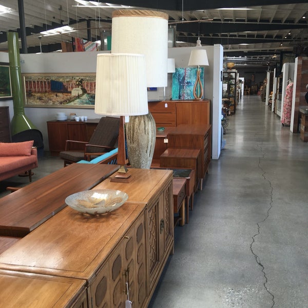 This is well curated. Lots of vintage furniture.