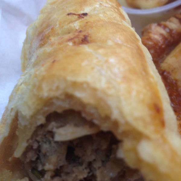 The sausage roll is a must. Nice sausage wrapped in a flakey dough.