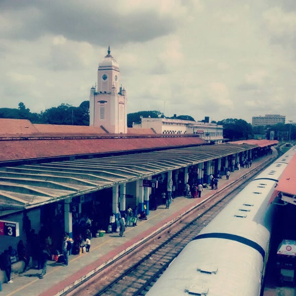 Photo taken at Mysore Railway Station by Dhruva K. on 8/16/2014