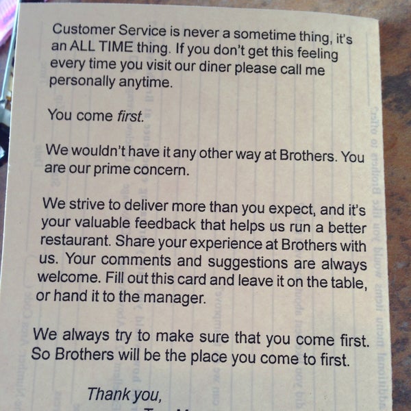 Brother's Family Diner 31 ziyaretçi