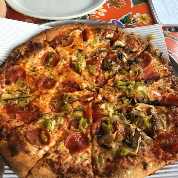 Green chile pepperoni pizza was great! Second best place for pizza in Albuquerque!