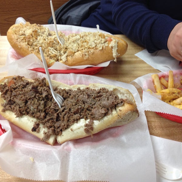 Photo taken at Pudge&#39;s Steaks and Hoagies by Michael G. on 2/14/2015