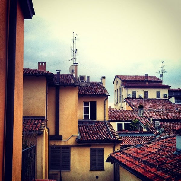 Photo taken at Hotel Touring Bologna by Laura K. on 9/19/2012