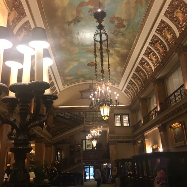 Photo taken at The Pfister Hotel by Amanda W. on 10/2/2018