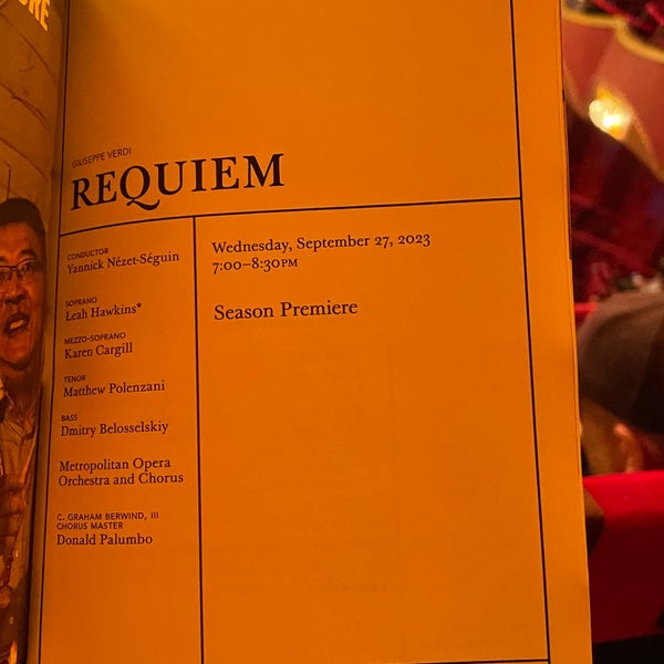 Photo taken at Metropolitan Opera by Kenji F. on 9/27/2023