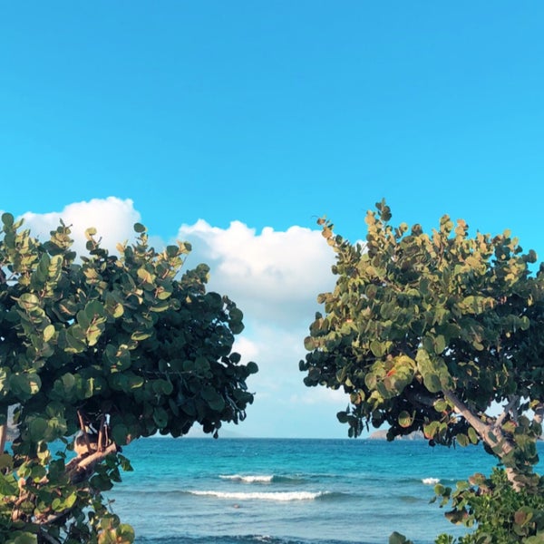 Photo taken at Sapphire Beach by Michelle on 2/22/2019