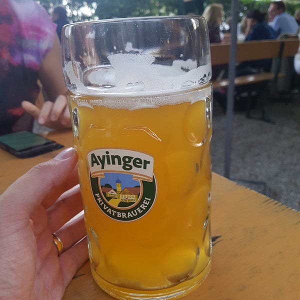 Photo taken at Ayinger Bräustüberl by Mikael A. on 7/19/2019