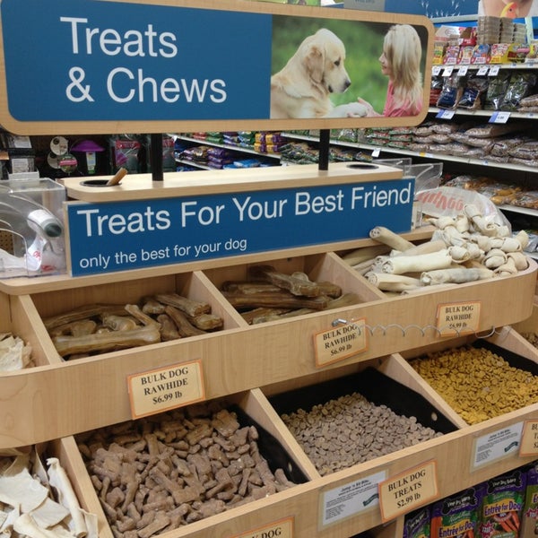 Check out the dog treat section toward the back of the store!
