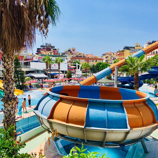 Photo taken at Alanya Aquapark by Baran T. on 8/29/2018