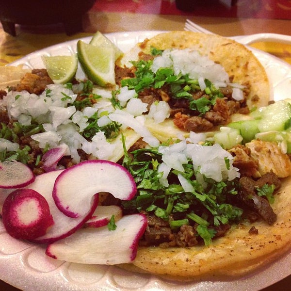 Photo taken at Tacos El Chilango by Brian G. on 10/25/2012