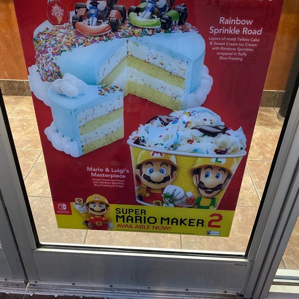super mario ice cream cake