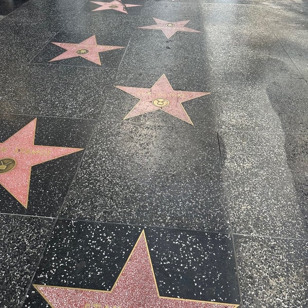Photo taken at Hollywood Walk of Fame by ぷろろちゃーん on 5/18/2024
