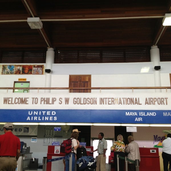 Photo taken at Philip S.W. Goldson International Airport (BZE) by Dan H. on 1/12/2013