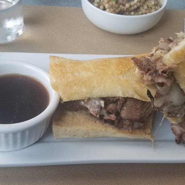 The French dip was fantastic as was the pour over coffee.