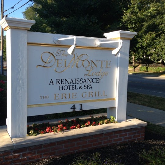 Photo taken at The Del Monte Lodge Renaissance Rochester Hotel &amp; Spa by Christine W. on 7/27/2012
