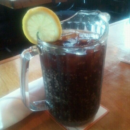 When you order a soda expect to get a giant pitcher.