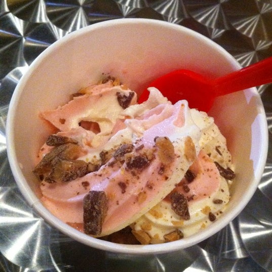 Try the state strawberry and cheesecake twist with Heath bar! Delicious!