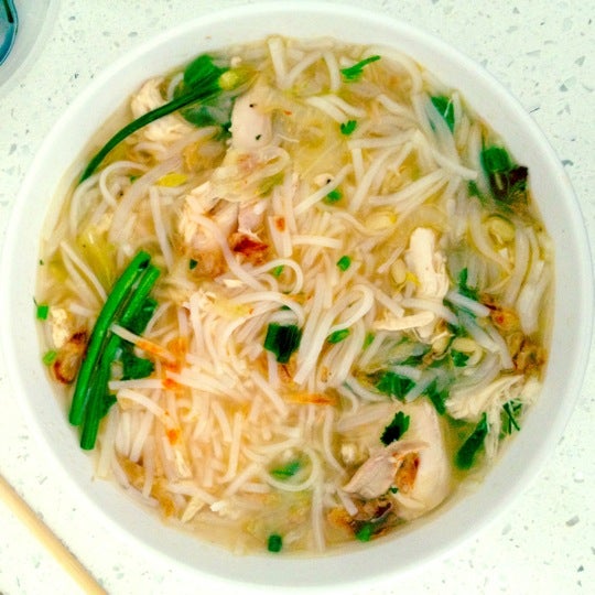 Chicken pho cures hang overs.