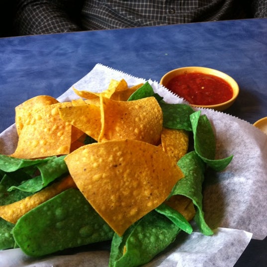 They served Packer chips--in honor of the Green Bay Packers going to the Super Bowl!   GO PACK GO!!!