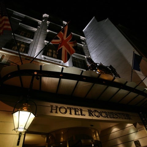 Photo taken at Hôtel Rochester by FieldCorn on 10/8/2011