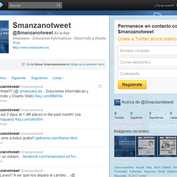 Снимок сделан в Smanzano.es - Soluciones Informáticas y Diseño Web пользователем Smanzano.es - Soluciones Informáticas - Desarrollo y Diseño Web 11/25/2011