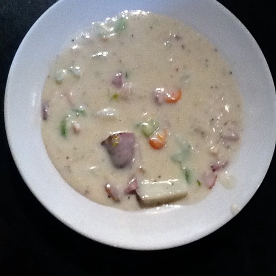 Today's special soup homemade clam chowder.