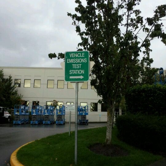Vehicle Emissions Test Station Government Building in Redmond