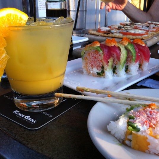 Great half price happy hour on sushi, starters, and drinks - at bar & on the patio