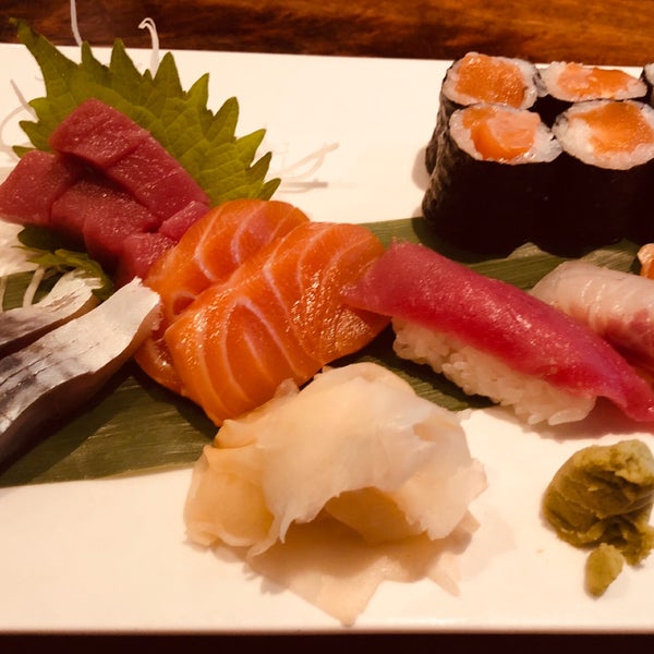 Sushi and sashimi platter for lunch is not a bad deal. Time from order to being served was long, so it’s not for a quick bite