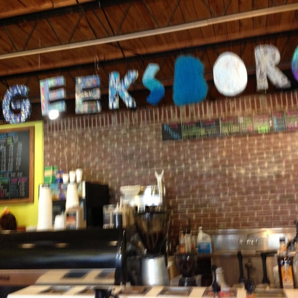 Photo taken at Geeksboro Coffeehouse Cinema by Gian U. on 4/25/2013