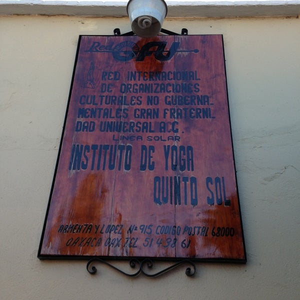 Instituto de Yoga Quinto Sol Centro espiritual en Municipio de Oaxaca de Juárez