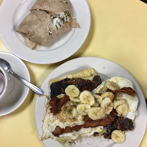 Got the King Kong and my friend got the egg white abdomelette. Most meals come with one free cup of coffee.