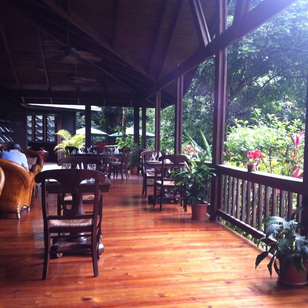 Photo taken at The Lodge at Pico Bonito by Rolando C. on 12/27/2012