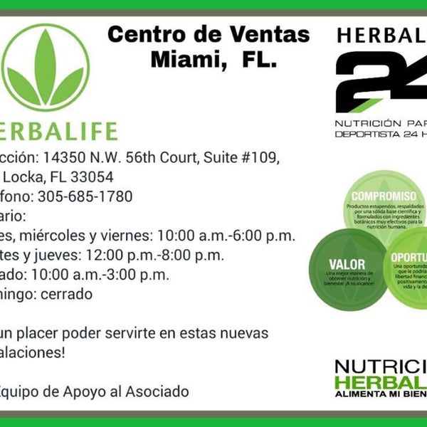 Herbalife WareHouse Miami/OpaLocka 14350 NW 56th Ct Ste 109