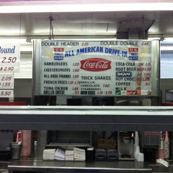 Photo taken at All American Hamburger Drive In by Kurt C. on 4/22/2013