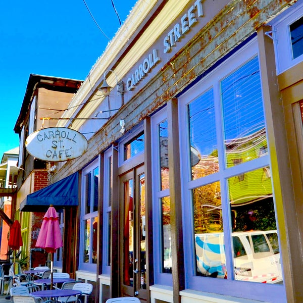 This "bohemian bistro" offers delicious rustic fare and a casual, comfortable dining environment. Sidewalk seating is coveted, but the inside is just as nice. Try the Salmon Ciabatta sandwich.