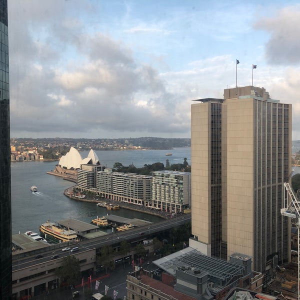 Photo taken at Sydney Harbour Marriott Hotel at Circular Quay by Mark L. on 1/27/2020