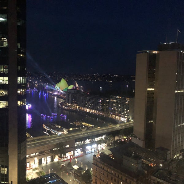 Photo taken at Sydney Harbour Marriott Hotel at Circular Quay by Mark L. on 1/26/2020