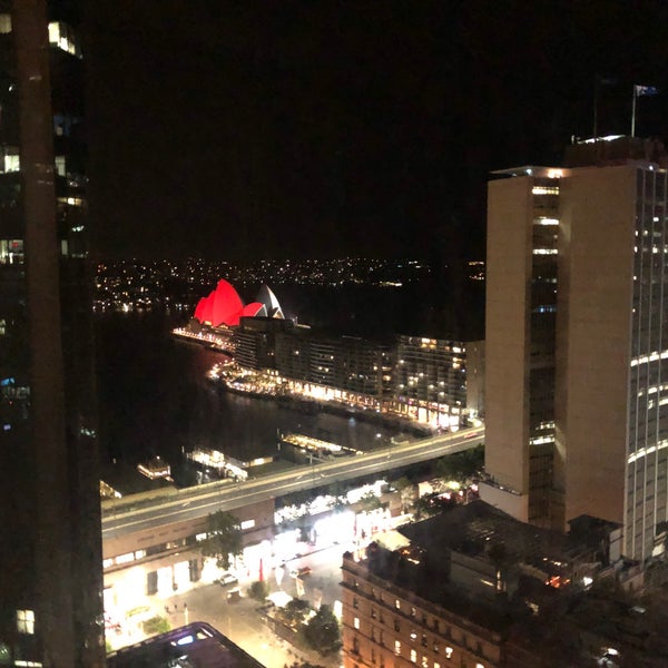 Photo taken at Sydney Harbour Marriott Hotel at Circular Quay by Mark L. on 1/23/2020