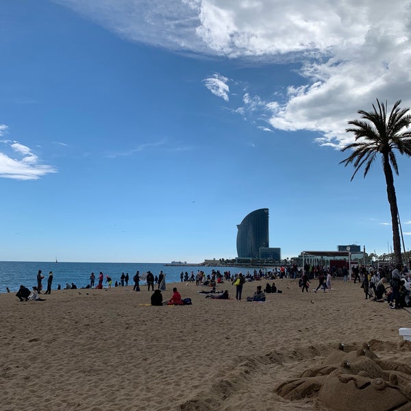 Photo taken at Sant Miquel Beach by Irina C. on 4/7/2019