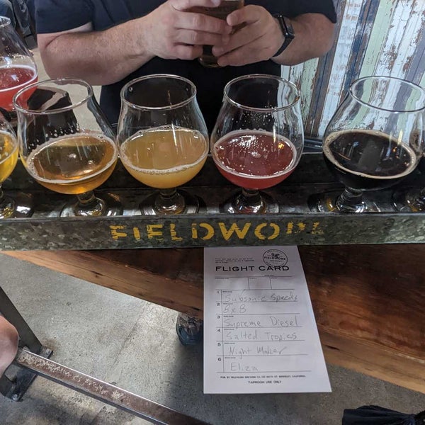 Photo taken at Fieldwork Brewing Company by Ben F. on 4/23/2023