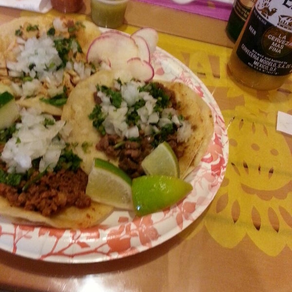 Photo taken at Tacos El Chilango by Tamia on 6/28/2013