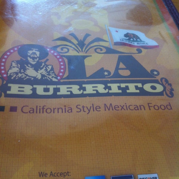 Снимок сделан в L.A. Burrito пользователем Caleb O. 1/8/2014