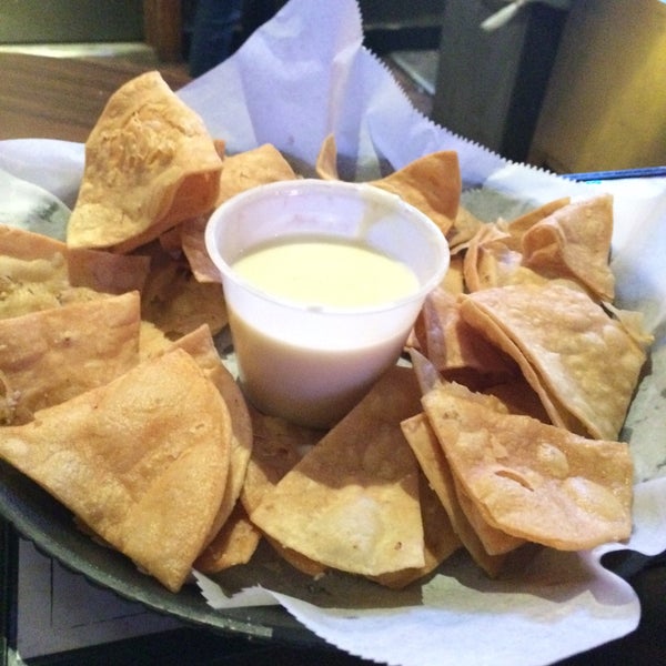 The chips are homemade. And amazing. Get them as an app.