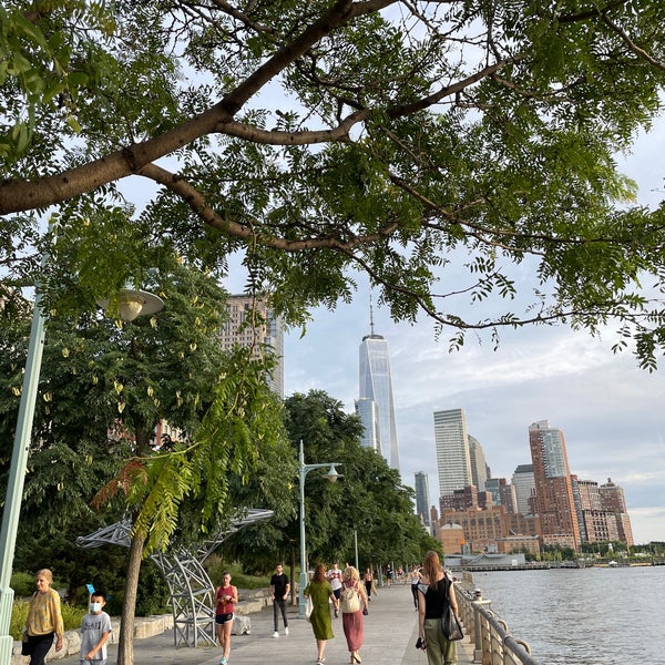 Photo taken at Hudson River Greenway Running Path by Rich C. on 8/17/2021