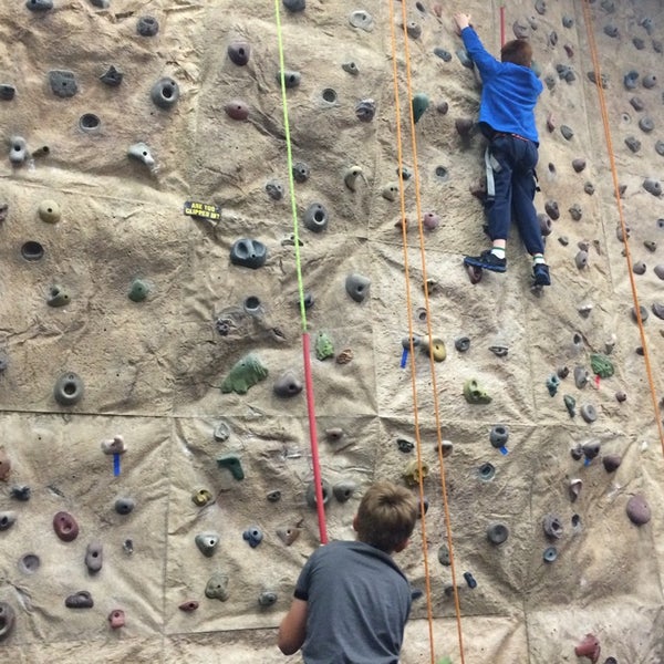 Photo taken at Adventure Rock Climbing Gym Inc by Lindsay W. on 10/4/2014