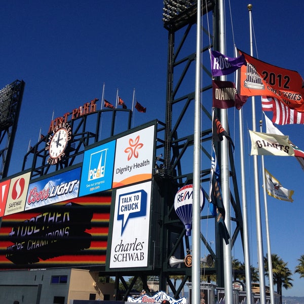 Photo taken at Oracle Park by ᴡ S. on 4/21/2013